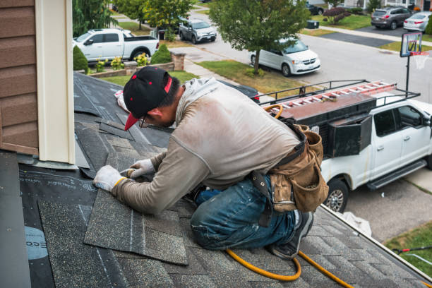 Professional Roofing technician working in Farina, IL